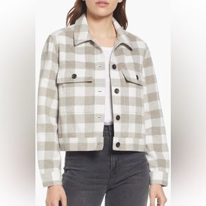 RAILS Steffi plaid flannel jacket, wool blend, Sz S